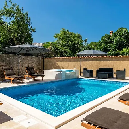 Sagri For 7 Persons In Istria With 24 M2 Heated Pool & Jacuzzi - Pet Friendly Villa Zagrici